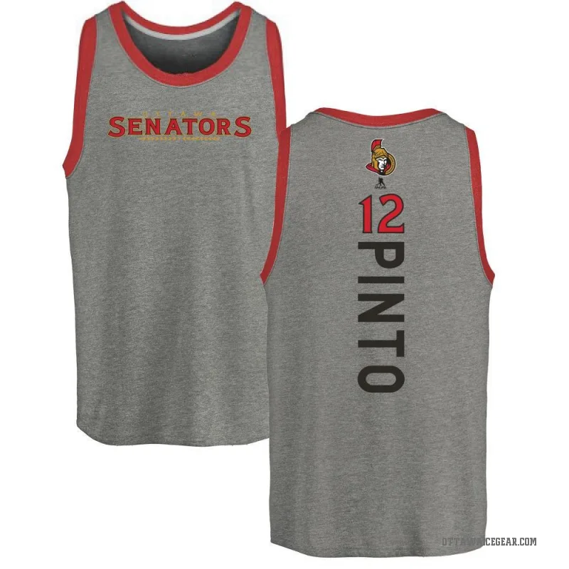 Shane Pinto Men's Ash Ottawa Senators Backer Tank Top -