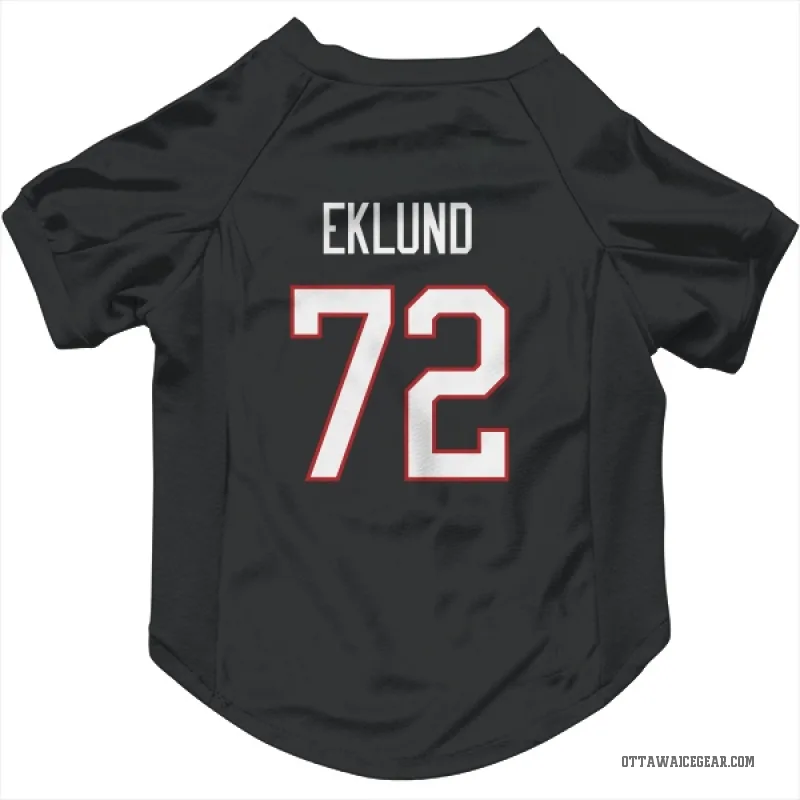 William Eklund  Black Ottawa Senators  Cat & Dog Pet Jersey