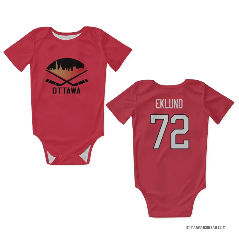William Eklund  Red Ottawa Senators  Newborn & Infant Bodysuit