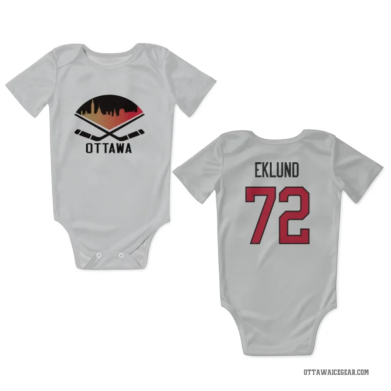 William Eklund  White Ottawa Senators  Newborn & Infant Bodysuit